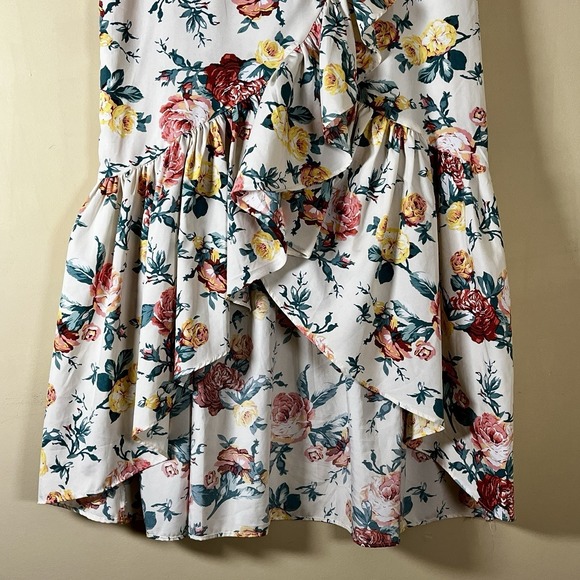 Milk and Honey Floral Layered Ruffle Midi Skirt L Romantic Spring Love - Picture 2 of 7